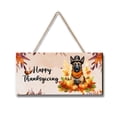 thumbnail image 1 of Happy Thanksgiving Belgian Malinois Welcome Thankful Fall Autumn Pumpkin Landscape Wood Sign Sheepdog Dog Lover Gifts Hanging Wall Home Decor - 02021, 1 of 5