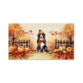 thumbnail image 1 of Happy Thanksgiving Bernese Mountain Dog Give Thanks Fall Beanie Scarf Welcome Doormat Berner Lover Gifts Indoor Outdoor Welcome Mat - 00020, 1 of 5