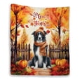thumbnail image 1 of Happy Thanksgiving Border Collie Give Thanks Fall Beanie Scarf Welcome Quilt Blanket Borders Dog Lovers Gifts Idea Cozy Comforter Throw Blanket - 00020, 1 of 5