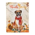 thumbnail image 1 of Happy Thanksgiving Boxer with Turkey Pumpkins Autumn Vibes Cozy Fleece Blanket Boxers Dog Lover Gifts Idea Warm Soft Throw Blanket - 12018, 1 of 5