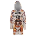 thumbnail image 1 of Happy Thanksgiving Brittany Spaniel Welcome Thankful Fall Autumn Pumpkin All Over Print 3D Hooded Duffle Toggle Coat Brittany Dog Lover Gifts Idea - 02021, 1 of 6