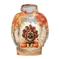 thumbnail image 1 of Happy Thanksgiving Brussels Griffon Turkey Costume Pumpkins Autumn Leaves All Over Print 3D Hoodie Unisex Merch Hoodies Griff Dog Lover - 13014, 1 of 6