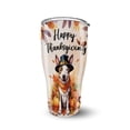 thumbnail image 1 of Happy Thanksgiving Bull Terrier Welcome Thankful Fall Autumn Pumpkin 30oz Stainless Steel Tumbler Insulated Cup with Lid Bully Dog Lovers Gifts Idea - 02021, 1 of 5
