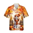 thumbnail image 1 of Happy Thanksgiving Cavalier King Charles Spaniel Give Thanks Fall Beanie Scarf Welcome Hawaiian Shirt Breathable Summer Unisex Merch Dog Lover Gifts - 00020, 1 of 6