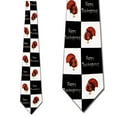 thumbnail image 1 of Happy Thanksgiving Checkered Necktie Mens Tie by T, 1 of 3