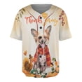 thumbnail image 1 of Happy Thanksgiving Chinese Crested with Turkey Pumpkins Autumn Vibes All Over Print 3D Baseball Shirt Dog Lover Softball Sport - 12018, 1 of 6