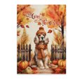 thumbnail image 1 of Happy Thanksgiving Cocker Spaniel Give Thanks Fall Beanie Scarf Welcome Vertical Matte Canvas Poster Cockers Dog Lover Gifts Wall Art Home Decor - 00020, 1 of 5