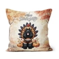 thumbnail image 1 of Happy Thanksgiving Cocker Spaniel Turkey Costume Pumpkins Autumn Leaves Pillow Cushion Double Sided Cockers Dog Lover Gifts Throw Pillow - 130144, 1 of 4
