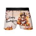 thumbnail image 1 of Happy Thanksgiving Collie Welcome Thankful Fall Autumn Pumpkin All Over Print Boxer Briefs Underwear for Men Dad Collie Dog Lover Gifts Idea - 02021, 1 of 6