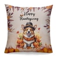 thumbnail image 1 of Happy Thanksgiving Corgi Welcome Thankful Fall Autumn Pumpkin Pillowcase Double Sided Welsh Corgi Dog Lover Gifts Idea Pillow Case Covers - 02021, 1 of 3