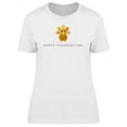 thumbnail image 1 of Happy Thanksgiving Cute Peafowl T-Shirt Women -Image by Shutterstock, Female Medium, 1 of 2