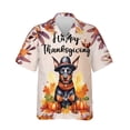 thumbnail image 1 of Happy Thanksgiving Doberman Pinscher Welcome Thankful Fall Autumn Pumpkin Hawaiian Shirt Breathable Summer Unisex Merch Doberman Dog Lover Gifts - 02021, 1 of 6