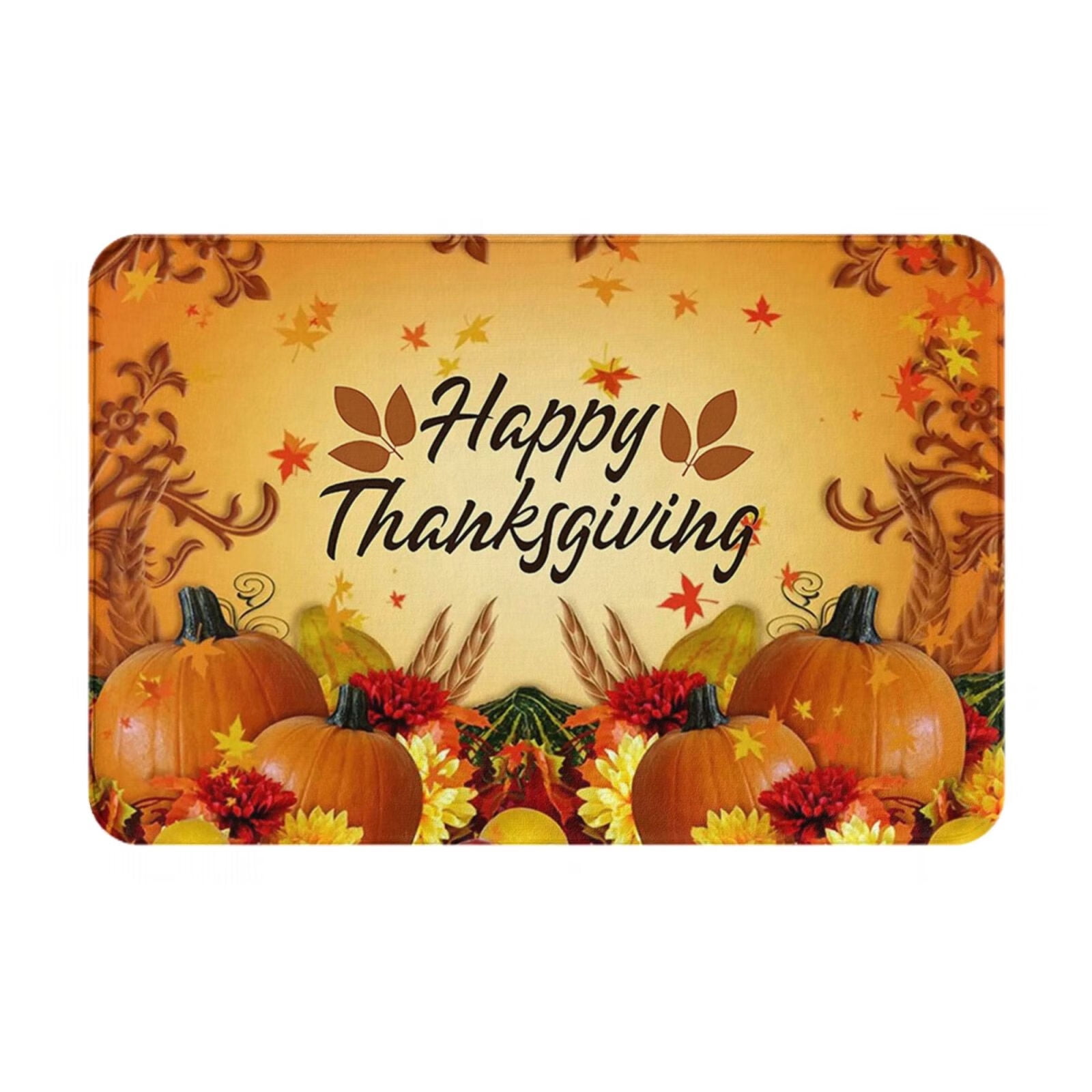 Happy Thanksgiving Doormats for Outdoor Entrance Fall Autumn Decorative