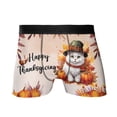 thumbnail image 1 of Happy Thanksgiving Exotic Shorthair Welcome Thankful Fall Autumn Pumpkin All Over Print Boxer Briefs Underwear for Men Dad Cat Lover Kitten Owner Gifts - 02021, 1 of 6