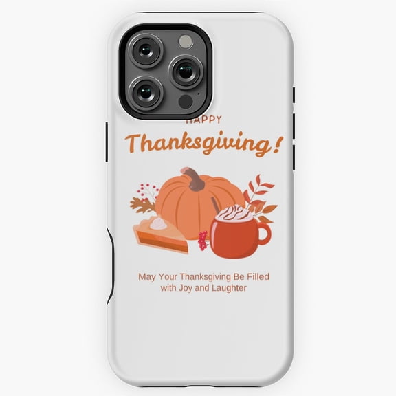 Happy Thanksgiving Fall Graphic Phone Case for iPhone 11 12 13 14 15 16 17 Pro Max