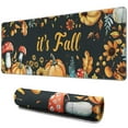 thumbnail image 1 of Happy Thanksgiving Fall Pumpkin Large Gaming Mouse Pad Extended Desk Mouse Pad with Stitched Edges, Non-Slip Base, Water Resist Keyboard Pad for Gamer, Office & Home, 31.5 X 11.8 in, 1 of 7