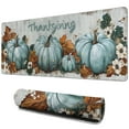 thumbnail image 1 of Happy Thanksgiving Fall Pumpkin Large Gaming Mouse Pad Extended Mouse Pads with Stitched Edges, Non-Slip Base, Water Resist Keyboard Pad for Gamer, Office & Home, 31.5 X 11.8 in, 1 of 7