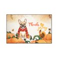 thumbnail image 1 of Happy Thanksgiving French Bulldog with Turkey Pumpkins Autumn Vibes Indoor Rug Dog Lover Gifts Carpet Living Bed Room Sofa Home Decor - 12018, 1 of 5