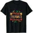thumbnail image 1 of Happy Thanksgiving Funny Turkey Day Family Dinner Gift Unisex T-Shirt, 1 of 2