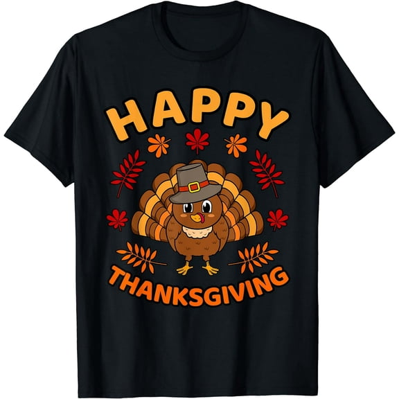 Happy Thanksgiving Funny Turkey Family Men Women Graphic T-Shirt
