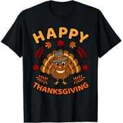 Happy Thanksgiving Funny Turkey Family Men Women Graphic T-Shirt