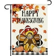 thumbnail image 1 of Happy Thanksgiving Garden Flag Fall Turkey Football Flag 12.5x18 Double Sided Vertical Burlap Farmhouse Yard Flag Thanksgiving Holiday Outdoor Decor, 1 of 6