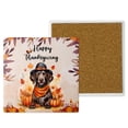 thumbnail image 1 of Happy Thanksgiving German Shorthaired Pointer Welcome Thankful Fall Autumn Pumpkin Set of 4 Stone Coasters GSP Lover Dog Gift 4x4in Absorbent Soapstone Coaster - 02021, 1 of 5