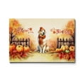 thumbnail image 1 of Happy Thanksgiving Golden Retriever Give Thanks Fall Beanie Scarf Welcome Horizontal Matte Canvas Poster Goldens Dog Lover Gifts Idea Wall Art Home Decor - 00020, 1 of 5