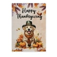 thumbnail image 1 of Happy Thanksgiving Golden Retriever Welcome Thankful Fall Autumn Pumpkin Vertical Matte Canvas Poster Goldens Dog Lover Gifts Idea Wall Art Home Decor - 02021, 1 of 5
