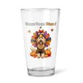 thumbnail image 1 of Happy Thanksgiving Goldendoodle Turkey Costume Pumpkins Autumn Leaves 16oz Pint Beer Glass Mug Doodle Dog Lover Gifts Idea Beer Glasses Cup - 13014, 1 of 5