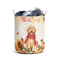 thumbnail image 1 of Happy Thanksgiving Goldendoodle with Turkey Pumpkins Autumn Vibes Foldable Laundry Basket Doodle Dog Lover Gifts Idea Organizer Storage with Handles - 12018, 1 of 5