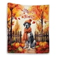 thumbnail image 1 of Happy Thanksgiving Great Dane Give Thanks Fall Beanie Scarf Welcome Quilt Blanket Danes Dog Lover Gifts Cozy Comforter Throw Blanket - 00020, 1 of 5