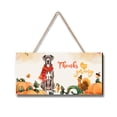 thumbnail image 1 of Happy Thanksgiving Great Dane with Turkey Pumpkins Autumn Vibes Landscape Wood Sign Danes Dog Lover Gifts Hanging Wall Home Decor - 12018, 1 of 5