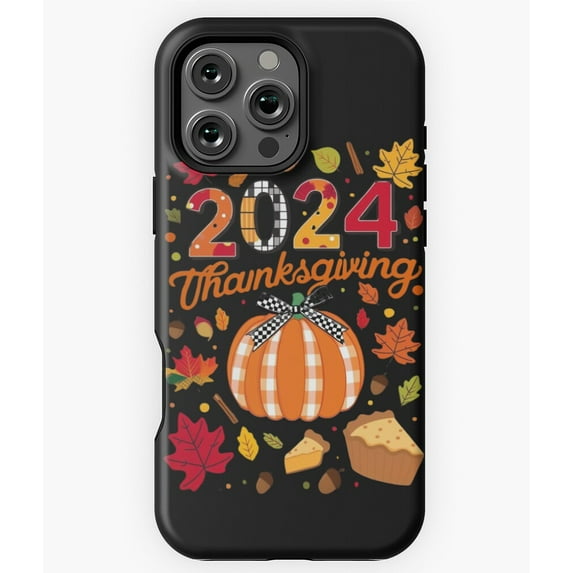 Happy Thanksgiving Holiday Feast Phone Case for iPhone 16 15 14 13 12 11 Pro Max Fun Phone M97