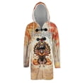 thumbnail image 1 of Happy Thanksgiving Italian Greyhound Turkey Costume Pumpkins Autumn Leaves All Over Print 3D Hooded Duffle Toggle Coat Greyhound Dog Lover - 13014, 1 of 6