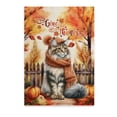thumbnail image 1 of Happy Thanksgiving Maine Coon Give Thanks Fall Beanie Scarf Welcome Vertical Matte Canvas Poster Cat Lover Kitten Owner Gifts Wall Art Home Decor - 00020, 1 of 5