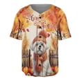 thumbnail image 1 of Happy Thanksgiving Maltese Give Thanks Fall Beanie Scarf Welcome All Over Print 3D Baseball Shirt Maltese Dog Lover Gifts Idea Softball Sport - 00020, 1 of 6