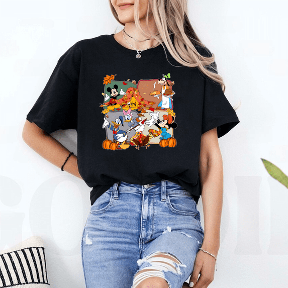 Happy Thanksgiving Mickey And Co Disneyland Family Fall Trip T-Shirt All Size S-5XL