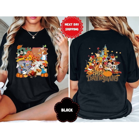 Happy Thanksgiving Mickey And Co Shirt, Disneyland Family Fall Trip Tee, Disney Thanksgiving Day Shirt, Thanksgiving Around The World, S-5XL Shirt