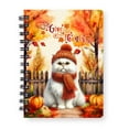 thumbnail image 1 of Happy Thanksgiving Persian Give Thanks Fall Beanie Scarf Welcome Spiral Bound Journal Cat Lover Kitten Owner Gifts 5x7in Spiral Notebook - 00020, 1 of 5