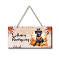 thumbnail image 1 of Happy Thanksgiving Poodle Welcome Thankful Fall Autumn Pumpkin Landscape Wood Sign Poodles Dog Lover Gifts Idea Hanging Wall Home Decor - 02021, 1 of 5