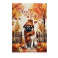 thumbnail image 1 of Happy Thanksgiving Pug Give Thanks Fall Beanie Scarf Welcome Vertical Matte Canvas Poster Dog Lover Gifts Wall Art Home Decor - 00020, 1 of 5
