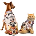 thumbnail image 2 of Cherokee Pugkin Spice Thanksgiving Pug Dog V-Neck Scrub Top - Women's CK646 PGSS 2 of 4