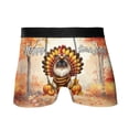 thumbnail image 1 of Happy Thanksgiving Ragdoll Turkey Costume Pumpkins Autumn Leaves All Over Print Boxer Briefs Underwear for Men Dad Cat Lover Kitten Owner Gifts Idea - 13014, 1 of 6