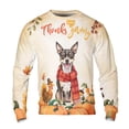 thumbnail image 1 of Happy Thanksgiving Rat Terrier with Turkey Pumpkins Autumn Vibes All Over Print 3D Sweatshirt Unisex Merch Ratty Dog Lover - 12018, 1 of 6