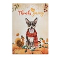 thumbnail image 1 of Happy Thanksgiving Rat Terrier with Turkey Pumpkins Autumn Vibes Vertical Matte Canvas Poster Ratty Dog Lover Wall Art Home Decor - 12018, 1 of 5