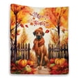 thumbnail image 1 of Happy Thanksgiving Rhodesian Ridgeback Give Thanks Fall Beanie Scarf Welcome Quilt Blanket Ridgebacks Dog Lover Gifts Cozy Comforter Throw Blanket - 00020, 1 of 5