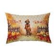 thumbnail image 1 of Happy Thanksgiving Rhodesian Ridgeback Give Thanks Fall Beanie Scarf Welcome Quilt Pillowcase Ridgebacks Dog Lover Gifts Throw Pillow Cover Bed Home Decor - 00020, 1 of 5