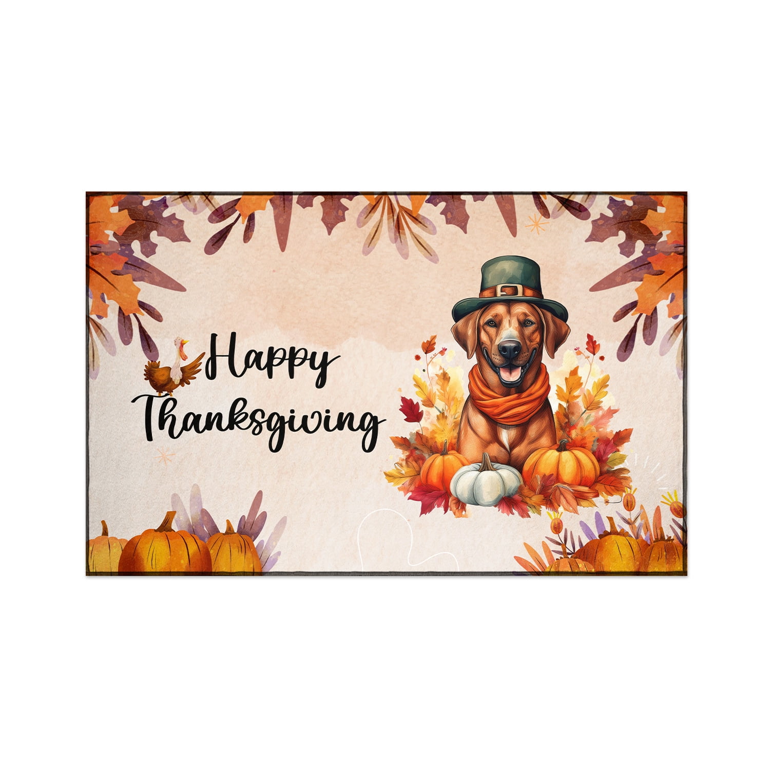 Happy Thanksgiving Rhodesian Ridgeback Welcome Thankful Fall Autumn ...
