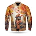 thumbnail image 1 of Happy Thanksgiving Rottweiler Give Thanks Fall Beanie Scarf Welcome All Over Print 3D Baseball Jacket Rottie Dog Lover Gifts Idea Bomber Jacket Softball - 00020, 1 of 6